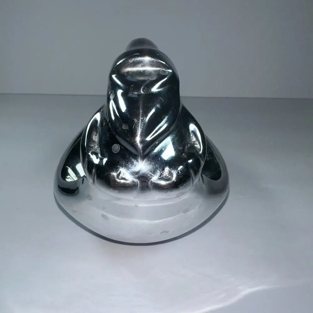 Nambe Santa Christmas Bowl Alvaro Uribe 2014 MT0701 Aluminum Sculpture‎